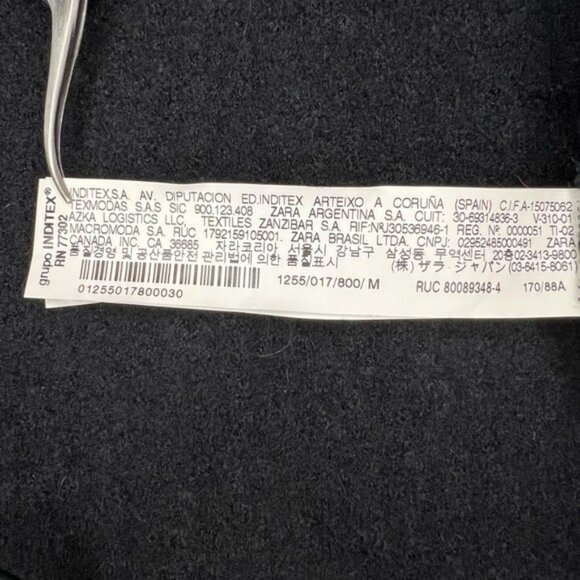 NWT ZARA WOOL Blend TRAFALUC trf_outerwear 1255/017/800 Long Open Coat Size M - Picture 12 of 14